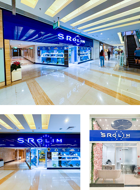 Lojas S Rolim no Shopping Ibirapuera e Iguatemi